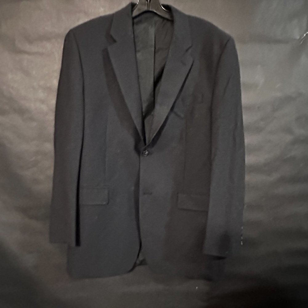 RalpH Lauren Black Blazer Sport Coat Jacket 44R Wool Sports Size 44 - Picture 2 of 13